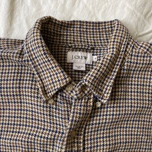 Vintage Men’s JCrew houndstooth flannel